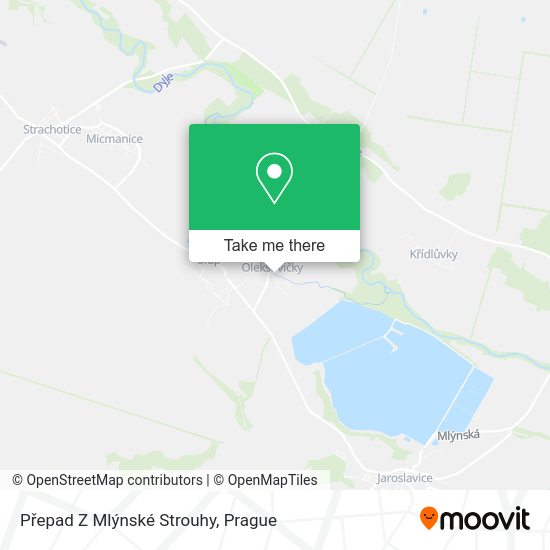 Přepad Z Mlýnské Strouhy map