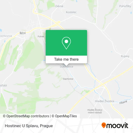 Карта Hostinec U Splavu