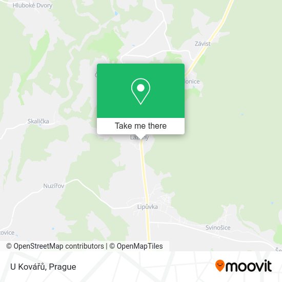 U Kovářů map