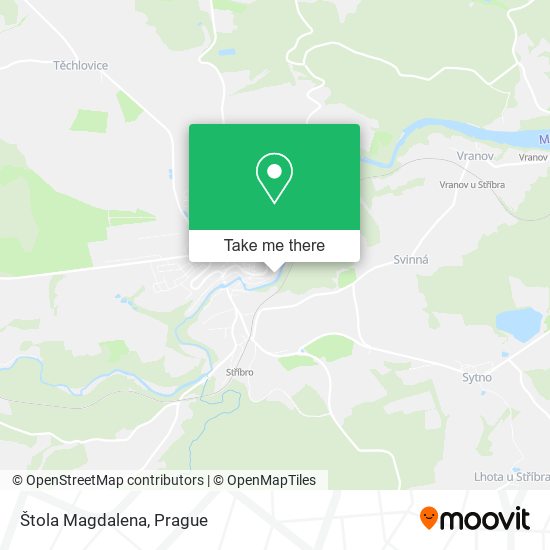 Карта Štola Magdalena