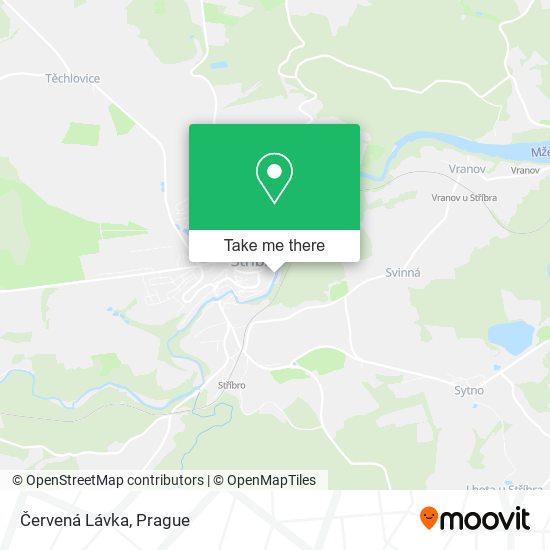 Карта Červená Lávka