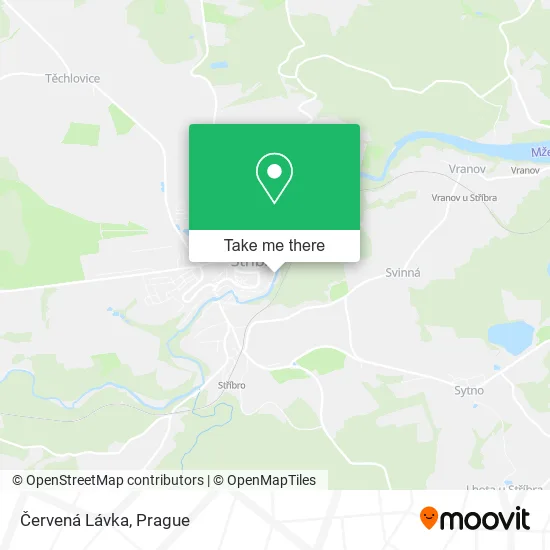 Карта Červená Lávka