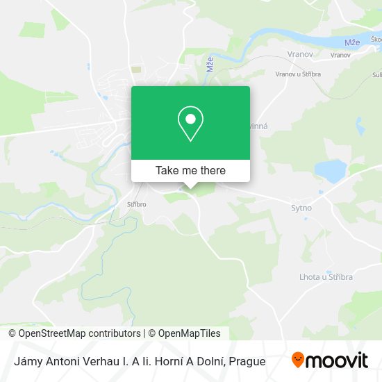 Jámy Antoni Verhau I. A Ii. Horní A Dolní map