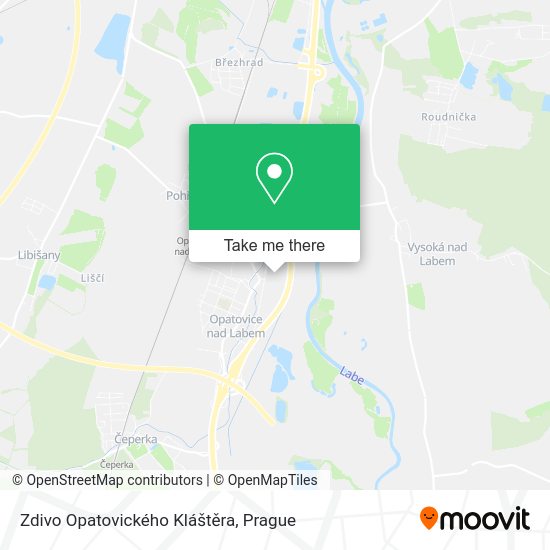 Zdivo Opatovického Kláštěra map