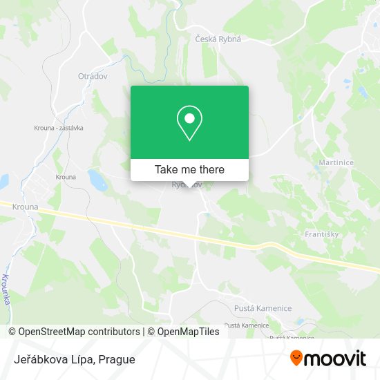 Jeřábkova Lípa map