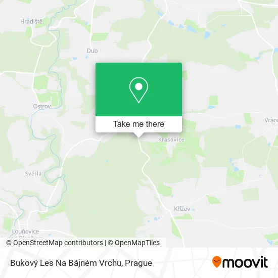 Карта Bukový Les Na Bájném Vrchu