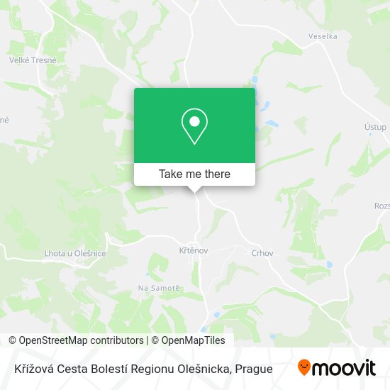 Křížová Cesta Bolestí Regionu Olešnicka map