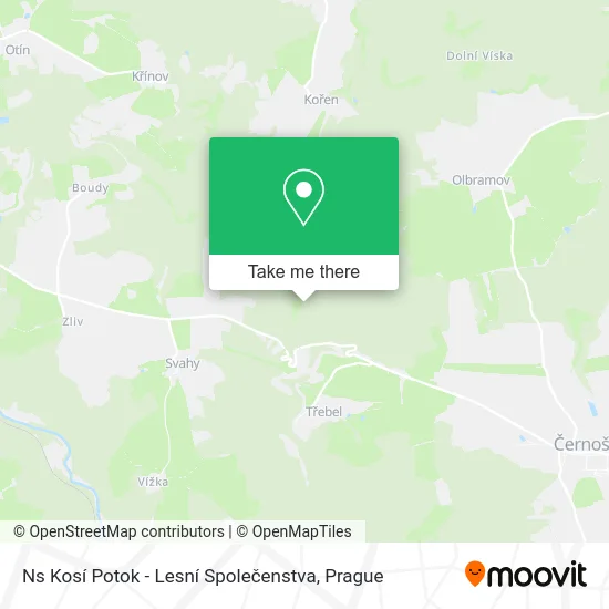 Ns Kosí Potok - Lesní Společenstva map