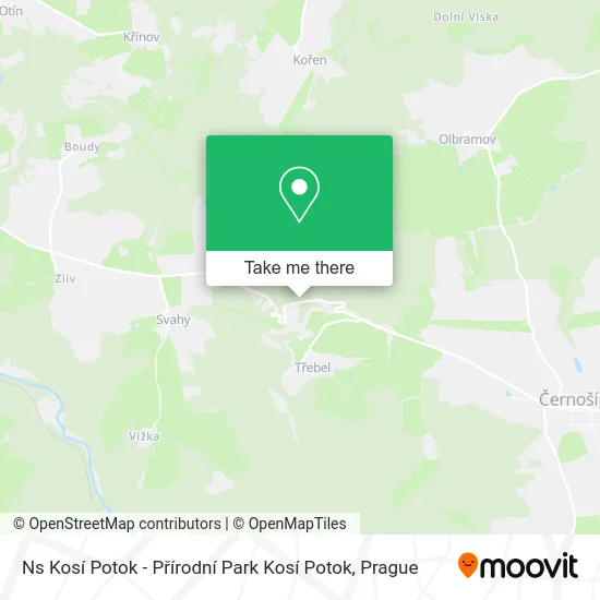 Ns Kosí Potok - Přírodní Park Kosí Potok map