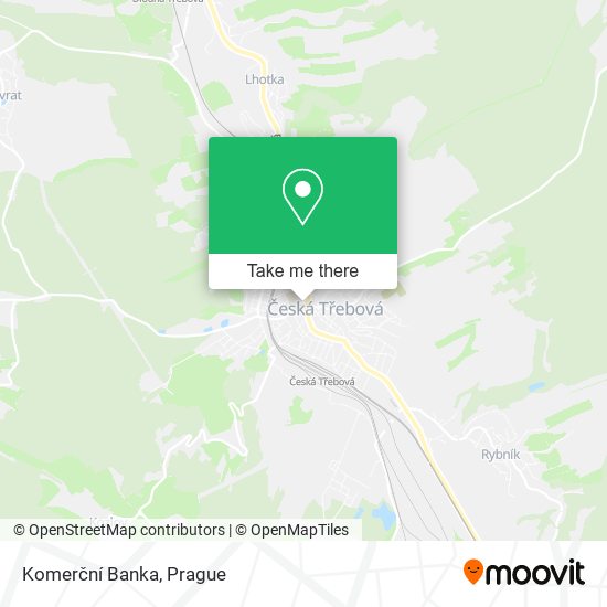 Komerční Banka map
