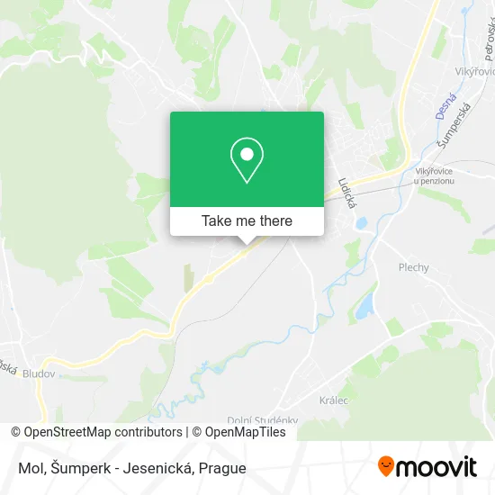Карта Mol, Šumperk - Jesenická