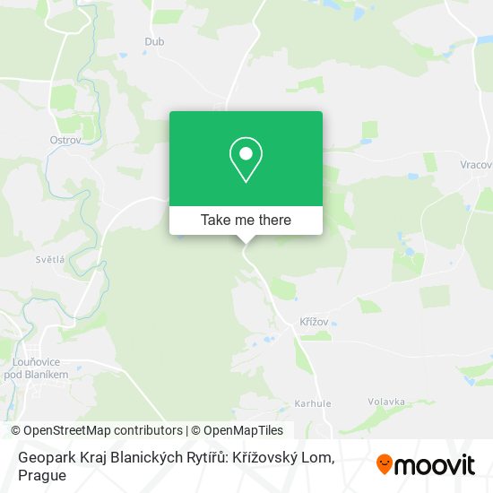 Geopark Kraj Blanických Rytířů: Křížovský Lom map