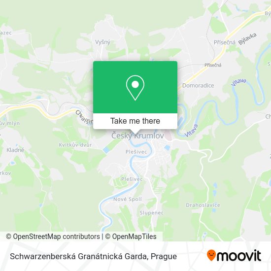 Schwarzenberská Granátnická Garda map