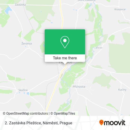 2. Zastávka Přeštice, Náměstí map