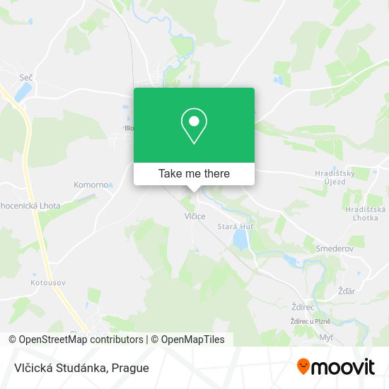Vlčická Studánka map