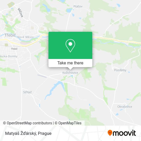 Matyáš Žďárský map