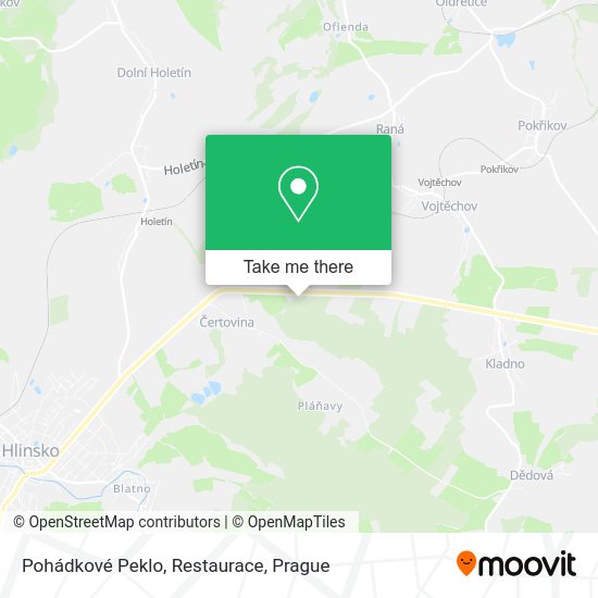 Карта Pohádkové Peklo, Restaurace