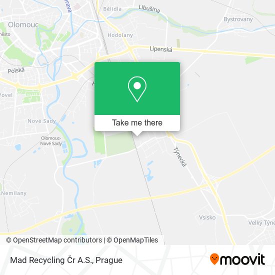 Mad Recycling Čr A.S. map