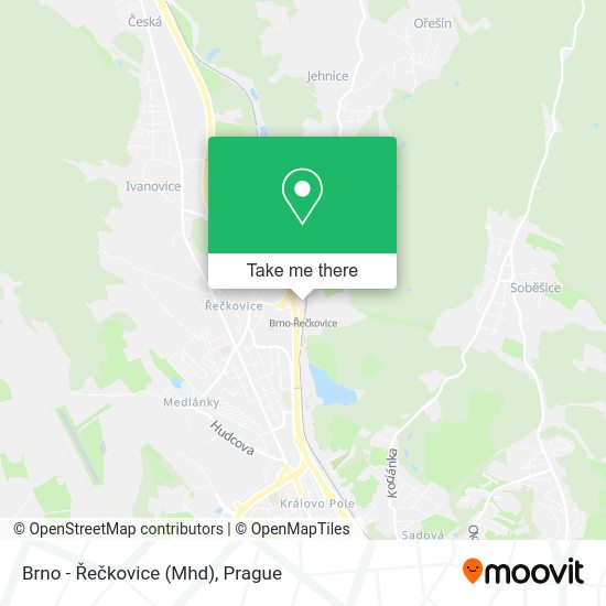 Brno - Řečkovice (Mhd) map