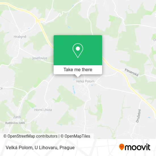 Карта Velká Polom, U Lihovaru