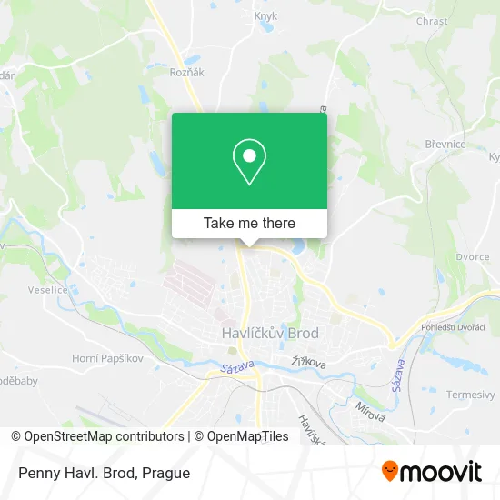 Карта Penny Havl. Brod