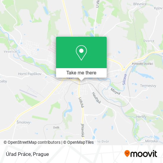 Карта Úřad Práce