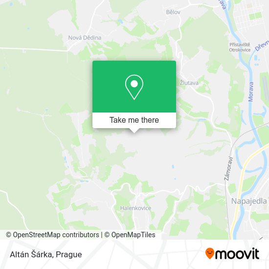 Altán Šárka map