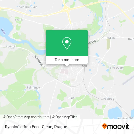 Карта Rychločistírna Eco - Clean