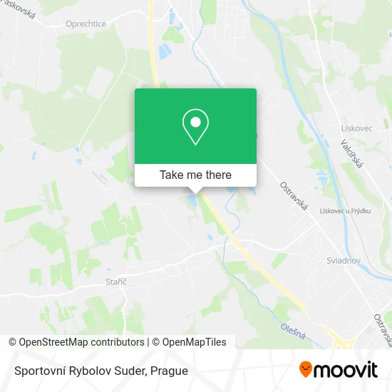 Карта Sportovní Rybolov Suder