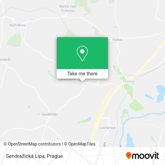 Sendražická Lípa map