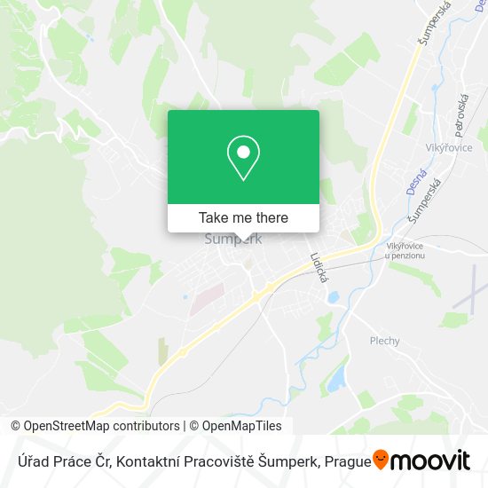 Úřad Práce Čr, Kontaktní Pracoviště Šumperk map