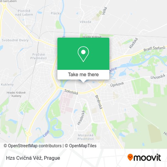 Hzs Cvičná Věž map