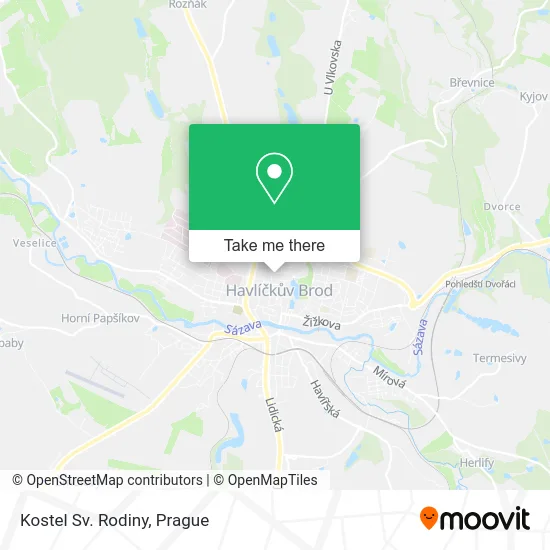 Карта Kostel Sv. Rodiny