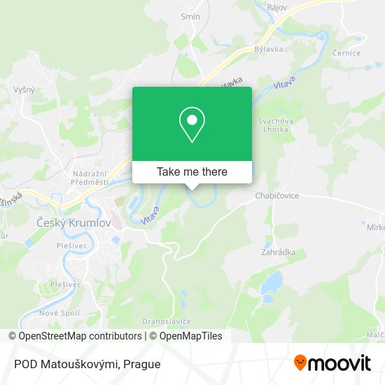 POD Matouškovými map