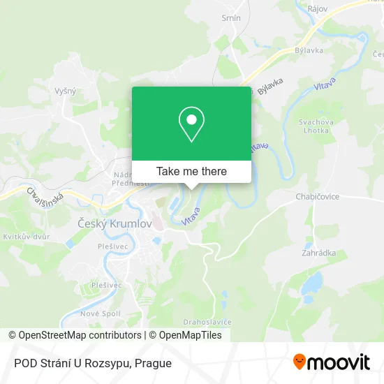 Карта POD Strání U Rozsypu