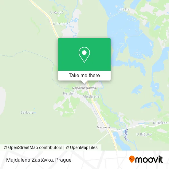 Карта Majdalena Zastávka