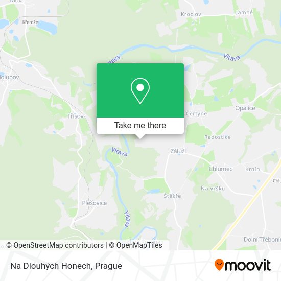 Na Dlouhých Honech map