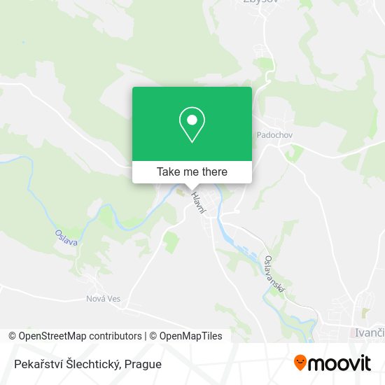 Pekařství Šlechtický map