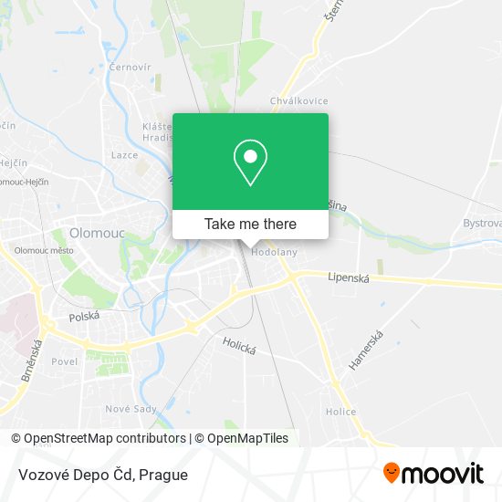 Vozové Depo Čd map