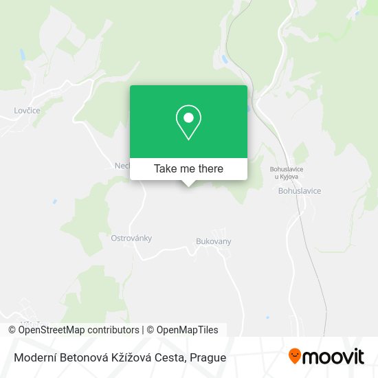 Moderní Betonová Kžížová Cesta map