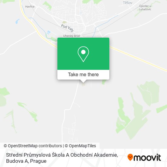 Střední Průmyslová Škola A Obchodní Akademie, Budova A map