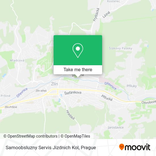 Samoobsluzny Servis Jizdnich Kol map