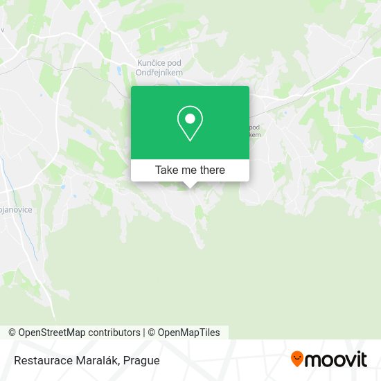 Restaurace Maralák map