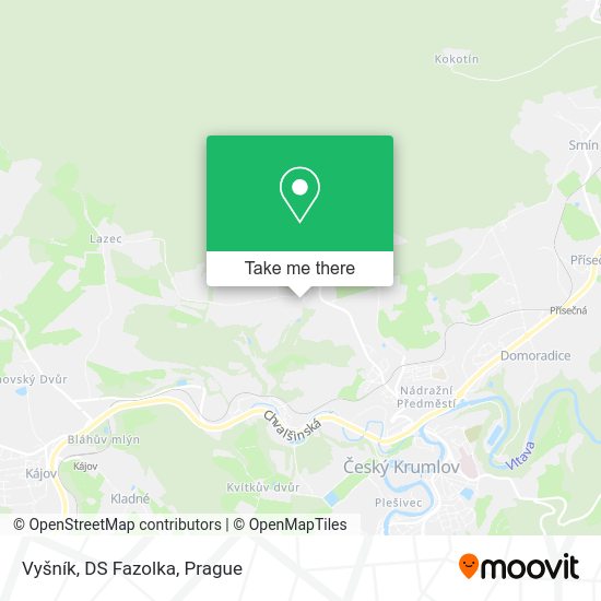 Карта Vyšník, DS Fazolka