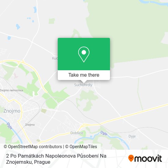 2 Po Památkách Napoleonova Působení Na Znojemsku map