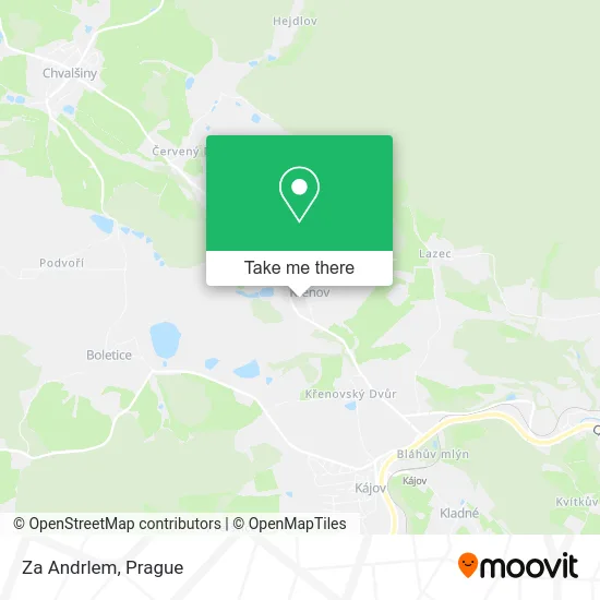 Карта Za Andrlem