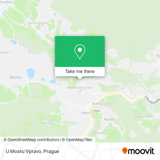 Карта U Mostu Vpravo