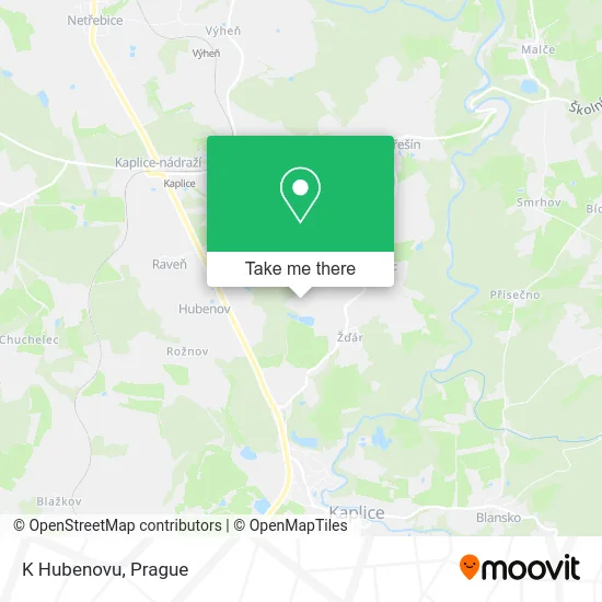 Карта K Hubenovu