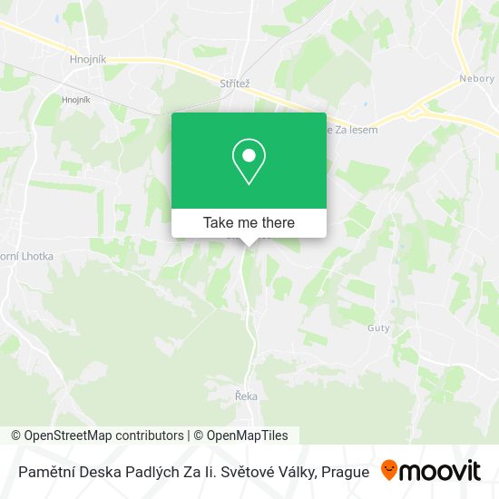 Pamětní Deska Padlých Za Ii. Světové Války map