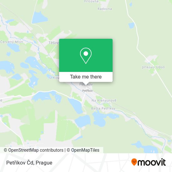 Petříkov Čd map
